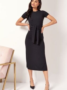 See you Monday Side Tie Knot Dress  Size L